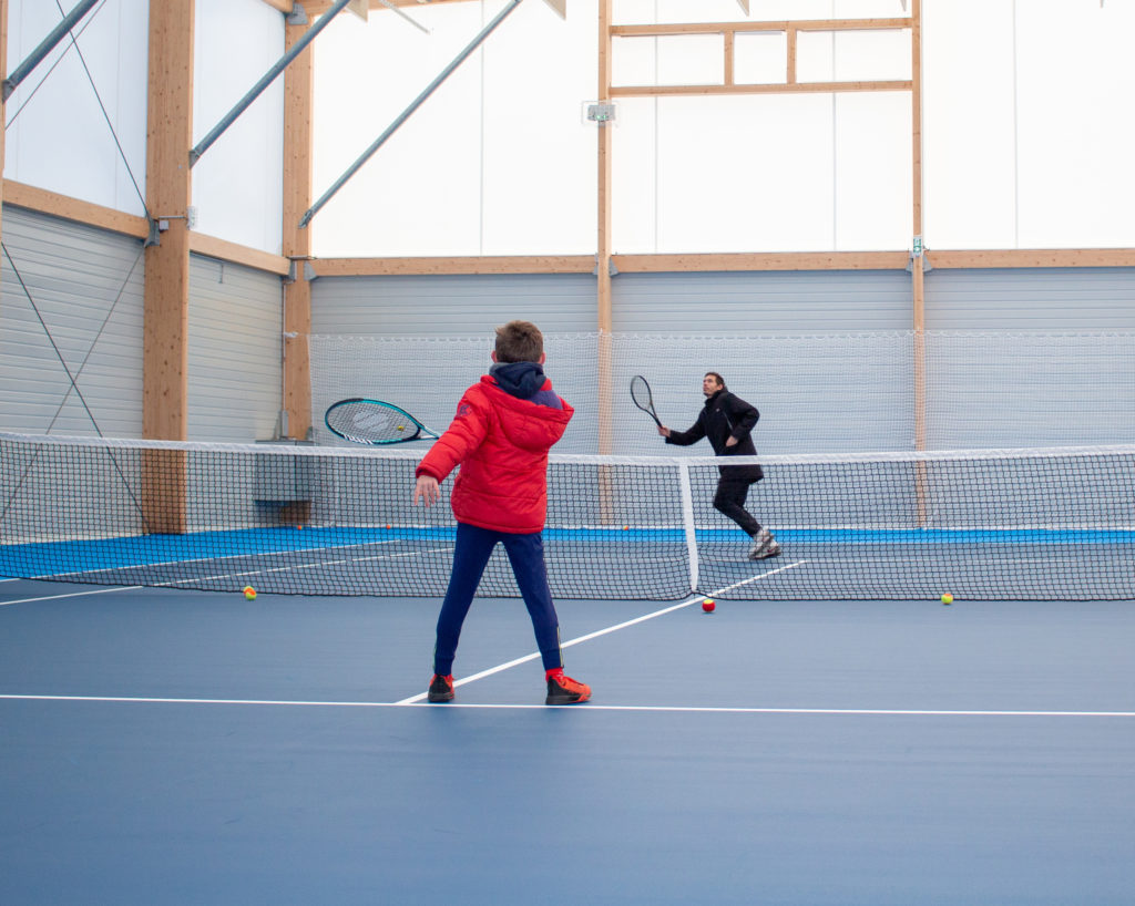 La Halle de Tennis "Brigitte Mahut", en présence de Nicolas Mahut Mairie de Beaucouze