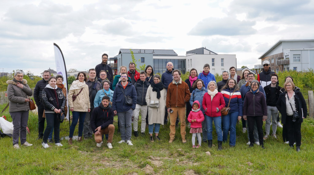 Acteurs et futurs habitants du logement OIKIO, habitat participatif des echats 3 à Beaucouzé