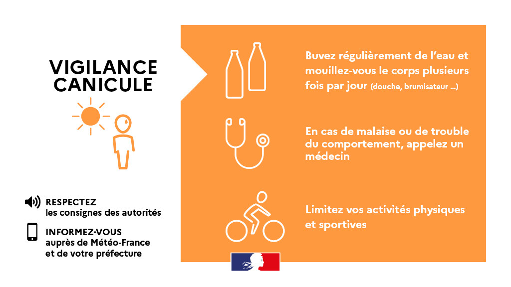 Image de l'article Episode persistant de chaleur : vigilance orange « Canicule » et risque de feux de forêts