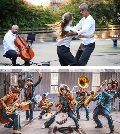 Image de l'article Nishike Trio et Fanfare Kafi à Beaucouzé