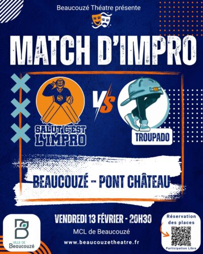Image de l'article Beaucouzé théâtre : Match d&rsquo;improvisation