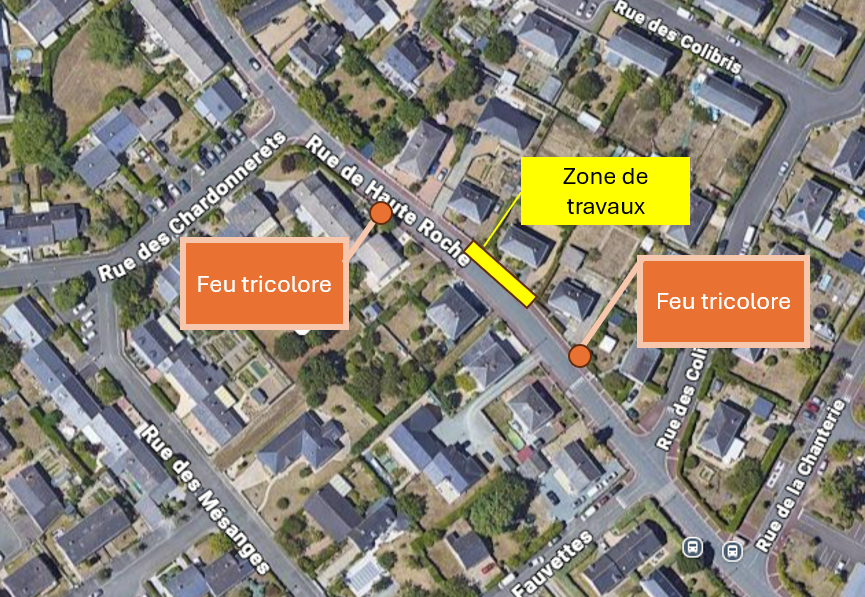 Image de l'article Travaux rue de Haute Roche